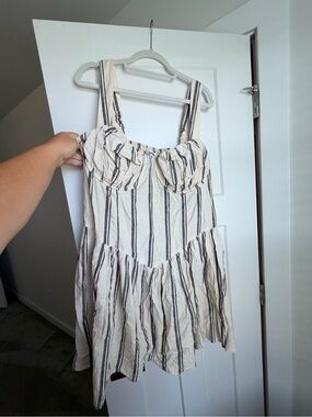 Future collective basque waist mini dress